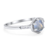 Minimalist Round Natural Stone Ring