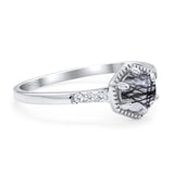 Minimalist Round Natural Stone Ring