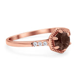 Minimalist Round Natural Stone Ring