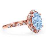 Oval Natural Stone Beaded Ring