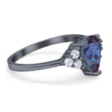 Pear Teardrop Natural Stone Wedding Ring