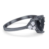 Pear Teardrop Natural Stone Wedding Ring