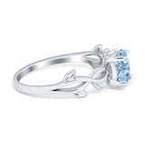 Infinity Oval Natural Stone Solitaire Ring