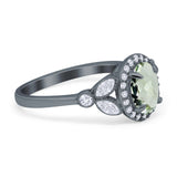 Vintage Style Oval Natural Stone Ring