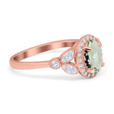 Vintage Style Oval Natural Stone Ring