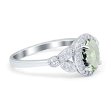 Vintage Style Oval Natural Stone Ring