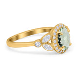 Vintage Style Oval Natural Stone Ring