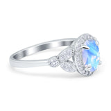 Vintage Style Oval Natural Stone Ring