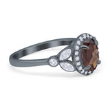 Vintage Style Oval Natural Stone Ring