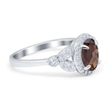 Vintage Style Oval Natural Stone Ring
