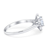 Floral Style Round Natural Stone Ring