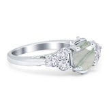 Vintage Style Round Natural Stone Filigree Ring