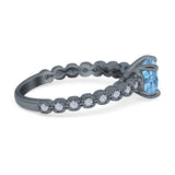 Vintage Style Round Natural Stone Ring