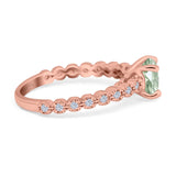 Vintage Style Round Natural Stone Ring