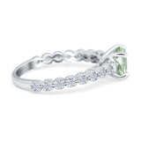 Vintage Style Round Natural Stone Ring