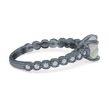 Vintage Style Round Natural Stone Ring