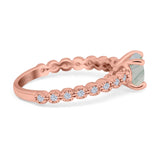 Vintage Style Round Natural Stone Ring