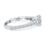 Vintage Style Round Natural Stone Ring