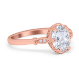 Vintage Style Oval Natural Stone Ring