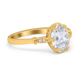 Vintage Style Oval Natural Stone Ring