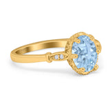 Vintage Style Oval Natural Stone Ring