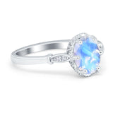 Vintage Style Oval Natural Stone Ring