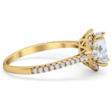 Art Deco Oval Natural Stone Halo Ring