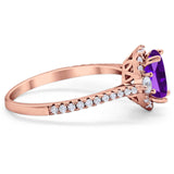 Art Deco Oval Natural Stone Halo Ring