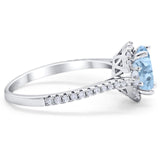 Art Deco Oval Natural Stone Halo Ring