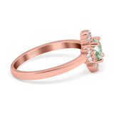 Art Deco Round Natural Stone Ring