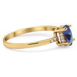 Vintage Style Oval Natural Stone Ring