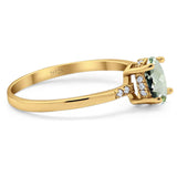 Vintage Style Oval Natural Stone Ring