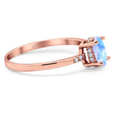 Vintage Style Oval Natural Stone Ring