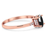 Vintage Style Oval Natural Stone Ring