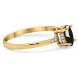 Vintage Style Oval Natural Stone Ring