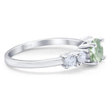 Five Stone Round Natural Stone Ring