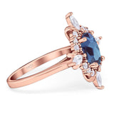 Vintage Style Oval Natural Stone Ring