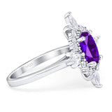 Vintage Style Oval Natural Stone Ring