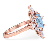 Vintage Style Oval Natural Stone Ring