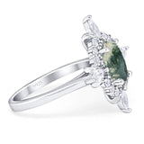 Vintage Style Oval Natural Stone Ring