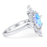 Vintage Style Oval Natural Stone Ring