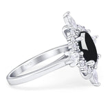 Vintage Style Oval Natural Stone Ring