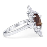 Vintage Style Oval Natural Stone Ring