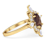 Vintage Style Oval Natural Stone Ring