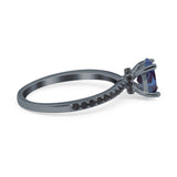 Art Deco Oval Natural Stone Wedding Ring