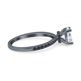 Art Deco Oval Natural Stone Wedding Ring