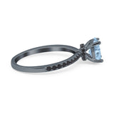 Art Deco Oval Natural Stone Wedding Ring