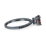 Art Deco Oval Natural Stone Wedding Ring