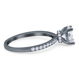 Vintage Style Oval Natural Stone Ring