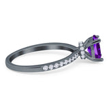 Vintage Style Oval Natural Stone Ring